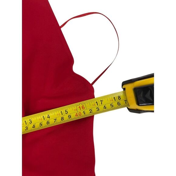 Massimo Dutti Women Jumpsuit L Large Red Halter Neck Wide Leg 6606/300 NWT - Picture 10 of 12